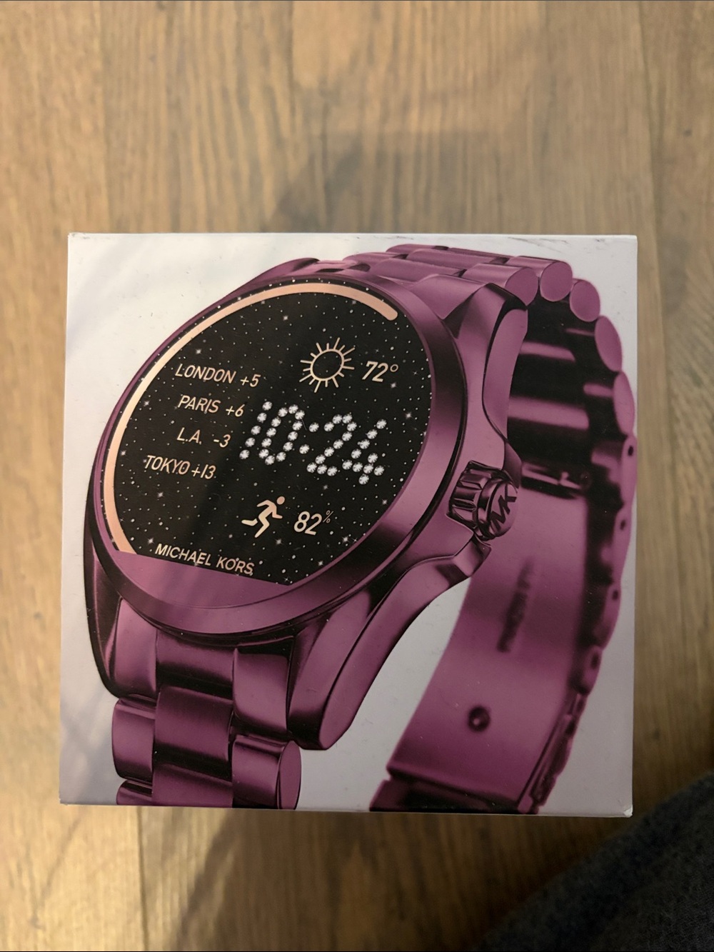 Michael Kors Pink Metallic Digital Smartwatch